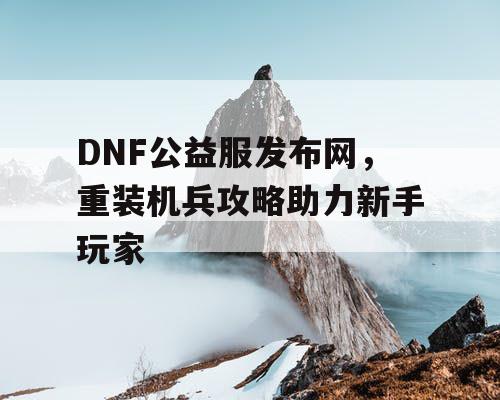 DNF公益服发布网，重装机兵攻略助力新手玩家