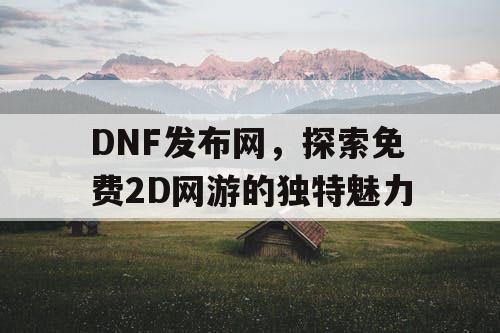 DNF发布网，探索免费2D网游的独特魅力