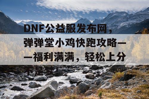 DNF公益服发布网，弹弹堂小鸡快跑攻略——福利满满，轻松上分不是梦！